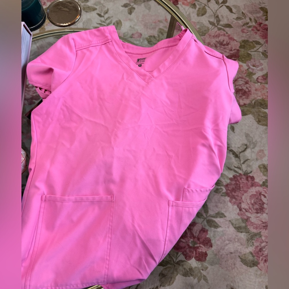 Pink scrub set